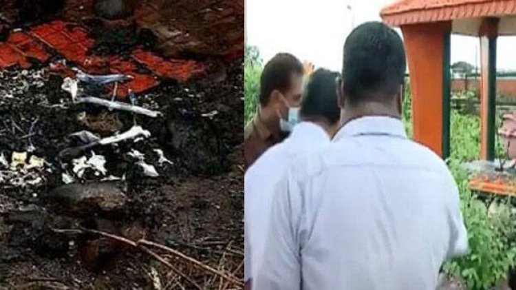ബി.ജെ.പി നേതാവ് കെ.ജി മാരാരുടെ സ്മൃതികുടീരത്തില് നായയുടെ ജഡം കത്തിച്ച നിലയില്