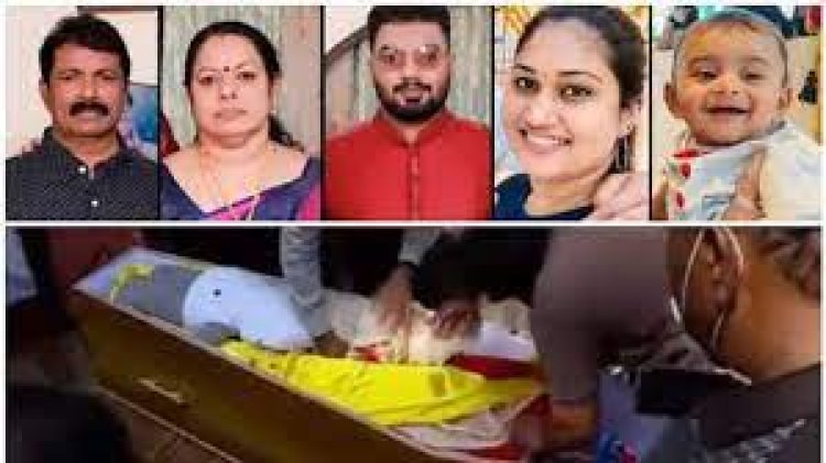 വർക്കല തീപിടുത്തം: അഭിരാമിയും കുഞ്ഞും അവസാന യാത്ര ഒരുമിച്ച്; പ്രതാപനും കുടുംബത്തിനും നാടിന്റെ യാത്രാമൊഴി